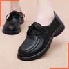 Casual Shoes 2024 Plattform Chunky Heeled Schnürpumpe Fashion Punk Comfy Spring Oxfords Designerin Frau