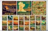 Peinture en métal Vintage National Park Metal Tin Signs Landage Retro Affiches Art Movie Iron Paindre Shabby Home Room Bar Decor WA6184264