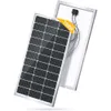 Pannello solare mono -efficienza ad alta efficienza da 200 watts per camper, campeggio, casa, barca - 23% efficienza Modulo monocristallino, caricatore 12v compatibile - soluzione di potenza off -grid