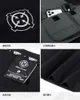 Trendyol Men Black Techwear 100 Cotton Patch Stich Kort ärm Tshirts Summer Mens Overized Locomotive Style Tooling T Shirt 240428