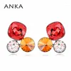 Gestüt Ohrringe Anka 2024 Top Crystal Fashion Schmuck Trendy für Frauen Zinklegierung Blumenkristalle aus Österreich #108672