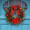 Dekorative Blumen Weihnachten Simulation Kranz Künstlicher Feiertagskunst Multifunktionales Festival Thema für Türfensterkamin