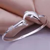 Kedja 925 silverarmband armband för kvinnor bröllop flicka favorit gåva högkvalitativ smycken mode ädla temperament delfin