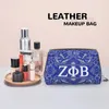 Косметические сумки Zeta Phi Beta Print Большой макияж кожаные женщины туалетные туалетные мешочек портативный многофункциональный подарки для хранения