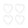 Fiori decorativi 2 pezzi Craft Greath Heart Ring Anello di polistirene Amore per i progetti di classe floreale per bambini fai -da -te Fare per le forniture per feste di Natale