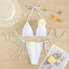 Bikini de trajes de baño para mujeres Swins Beatter Swimsuits Triangle Micro Thong 2024 Mujer String Push Up Women Bating