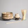 Teaware sets 4-delige matcha bowl porselein glazuur theeset Japans traditionele handgemaakte gereedschappen cultuurcadeau