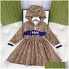 Одежда наборы роскошные для девочек дизайнеры для мальчиков спортивные набор классической бренда одежда детская детская качественная высококачественная костюма модные буквы Dro dh5iu