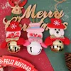 Party Supplies Christmas Tree Hanging Pendant Santa Claus Snowman Elk Doll Crafts Ornaments Year Gifts Xmas Home Decoration
