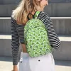 Ryggsäck söt grön grodkvinna små ryggsäckar pojkar flickor bokväska mode axel väska portabilitet resor rucksäck elever skolväskor