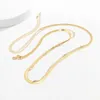 Taille -ketengordels Ingemark Vintage Flat Snake Chain Taille Belly Belt For Women Summer Bikini Boho Rhinestone Body Jewelry Festival Accessories Nieuwe D240430