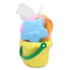 Sable Player Water Baby Baby Small Wheat Straw Beach Sand Toys Bucket Bucket Toys Set et pelle pour les enfants en plastique D240429