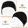 Caps à cyclisme 3pcs liner sportive Sweat-Absorb Inner Outdoor Linning Headswear Accessoires (noir)