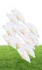 12 Pack Hand Held Fans Party Favor White Paper fan Bamboo Folding Fans Handheld Folded for Church Wedding Gift7698595