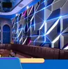 Tapety Technologia oświetlenia 3D KTV el internetowy bar dekoracja ścienna Mural Prywatne kino