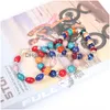 Charm Braceletts 8pcs Set Bohemian handgefertigtes Perlen Armband für Frauen Sommer Farbkette Kette Bangle Girls Boho Schmuckzubehör otqsz