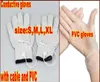 2PCS Rękawiczki do masażu przewodzącego Elektroterapia Elektroterapia Rękawiczki elektroterapowe do masażu piękna twarzy z kablem PVC1118111