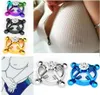 2st Zircon Titanium Steel Gaby Justerbar skruv Fake Nipple Ring Non Piercing Body Jewelry for Women Faux Round Adult Game9805807