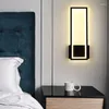 Wystrój lampy ściennej Nordic Abajur Lampy oświetlenia wewnętrzne domowe sypialnia sypialnia nocna schodowa koryta