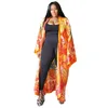 Этническая одежда 2024 мода японская кимоно традиционная женская рубашка с длинной кардиганской блузкой женское платье африканские платья для