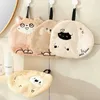 Towels Robes Cute animal towels soft childrens bathroom towels bathroom towels kitchen hanging wiping towels thick absorbent towelsL2404