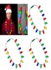 13 LED de lâmpada Plashing Colar Bulbs Lâmpadas Decorações de Natal luminosas Charm Favor Favory Presente 100pcs DHL Shi2710824