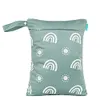 Sacs à couches Happyflute Wetbag pour les couches de bébé Nappies Sac à couches réutilisables étanches avec deux fermetures à glissière 30cmx40cm D240429