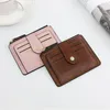 Portefeuilles Small Fashion Credit Card Holder Slim Leather Wallet With Coin Pocket Man Money Bag Case for Men Mini Women Business Purse