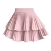 Spódnice Summer Black plisted mini damskie ubranie Koreańska moda wysoka talia biała różowa różowa krótka spódnica dla kobiet 2024