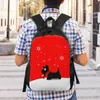 Rucksack Holiday Scottie Dog Rucksäcke für Männer Frauen wasserdichte College School Scottish Terrier Bag Print Bookbags