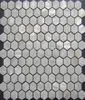 Чистая белая шестигранная мозаичная плитка мать перлочной плитки шестиугольники