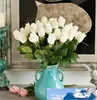 Entier 120pcs moq bleu fleurs artificielles fraîches Real Touch Rose Bud Royal Blue De mariage décorations et bouquet4920836