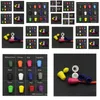 Knopf 200pcs Colorf Kabelends Bell Stopper mit Deckelschloss Plastik -Kippclip für Paracord -Kleidung Tasche Sport tragen Schuh A0295169732 DR OTKPD