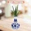 Vases Bleu et blanc en porcelaine Vase Dining Room Table Decor Decoral Arrangement Container