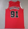 Basketball Dennis Rodman White Red Black Classics Retro Männer Frauen Jugend S-XXL Sport Trikot