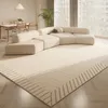 Crystal Velvet tapijt Simple Cream Wind woonkamer Volledige winkel met bank niet -slip salontafel deken slaapkamer bed 240424