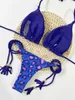 Женские купальники Ruotongsept Sexy Leopard Print Bikini Set Set Swimsuit Swimens Swimwear для Fe Biquini Two Piece Beachwear 2023 Новый купальный костюм D240429