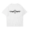 T-shirt pour femmes T-shirt Wing Print Retro Casual Cotton T-shirt Vêtements Street Aesthésie T-shirt à manches courtes