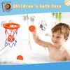 Juguetes Bath Toys Fun Basketball Juego de baloncesto de los niños y niñas La bañera de la bañera del juguete de 3 bolas