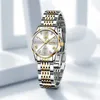 Olevs Luxury Brand Watch For Women Fashion Quartz Womens Wesetes Imperproof inne indemdless Steel Elegant Dames Wristwatch Original 240425