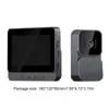 Türklingel Video -Gegenstand Kamera Inteligente drahtlose Türglocke Nachtsicht 4.3 Zoll Bildschirm für Sicherheit intelligent in Smart Home Apartment 240430