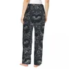 Morda de sono feminina Batch Batch Batch Bats Paijama calça Gótica Lounge Lounge Sleep Bottoms Stretch With Pockets