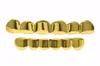 Heren Gold Grillz Tanden Grillz Set Nieuwe mode Hip Hop Sieraden Hoge kwaliteit Acht 8 Top Tand Zes 6 Bodemtanden Grills7800971