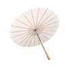 Vrije tijd 60 stks Diameter 20 cm 30cm 40 cm 60 cm Vintage Witpapier Paraplu's Zomer Outdoor Parasols Craft Weet Weekend Child Draw Parbrella HO03 B4