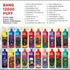 bang 12000 puff 12k Disposable E cigarettes vape Pod Device 650mAh Battery 23ml Prefilled Cartridge Stick Vs puff 15000 12k 20000 9k 12000 18k elf box 18000 razz bar