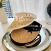 Designer Sun Hat Summer Sunshade Straw Hat Women Beach Travel Hat Sun Protection Hat Empty Top Headband Hat