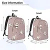 Backpack Men Mulheres Escola de grande capacidade para estudantes Cartoon Panda Bag