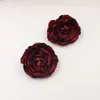 Flores decorativas 9cm peony 5pcs Cabeça artificial para decoração de casamento em casa Wreath Scrapbook Diy Craft Fake Flower Pogra