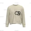 Designer Cole Buxton Mens Jacquard Sabled Pull Sweater Men Sweat Sweates CB CB Y2K Sweatshirts8T18 13MR2
