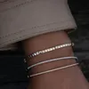 Bracelet de tennis géométrique CZ pour femmes pavées de forme différente arc-en-ciel 5a Zirconia chaînes de pierre bracelets bijoux de mode 240423